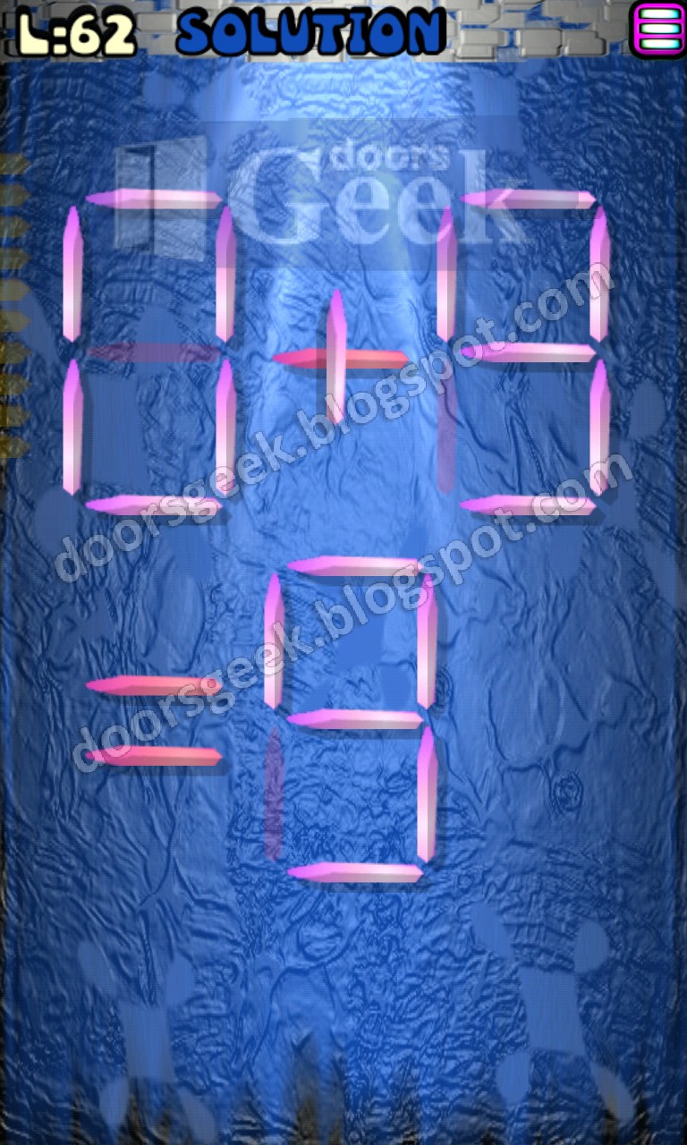 Matches Puzzle Episode 3 Level 62 Solution Doors Geek